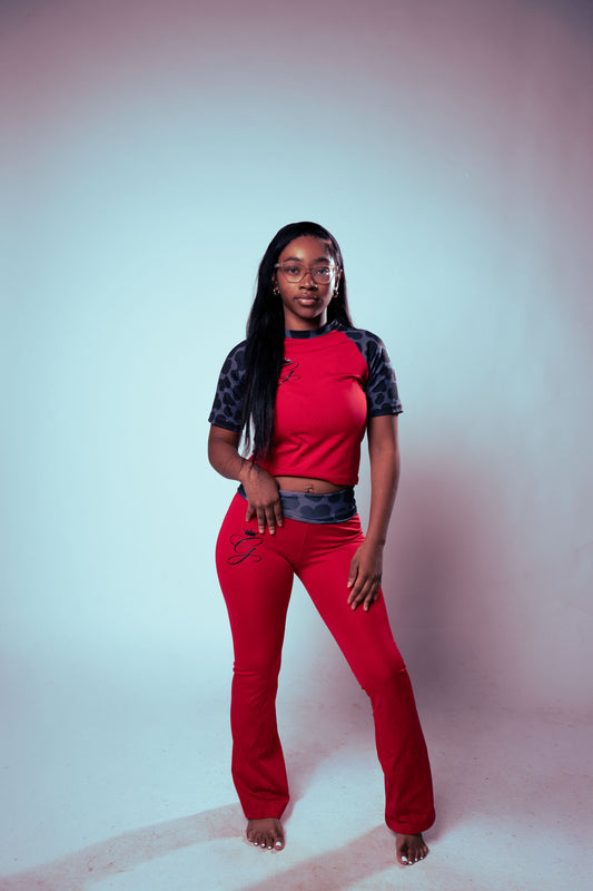 Red Velvet Two Piece Set